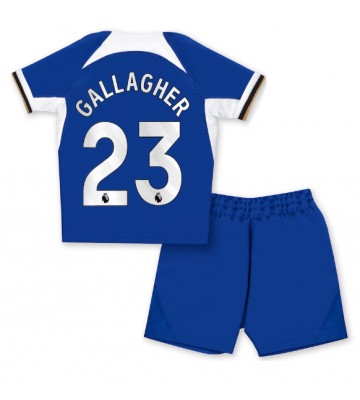 Chelsea Conor Gallagher #23 Hemmakläder Barn 2023-24 Kortärmad (+ Korta byxor)